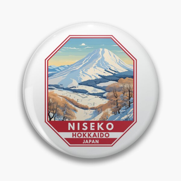 Item preview, Niseko Hokkaido Japan Winter Travel Art Emblem designed and sold by KrisSidDesigns.