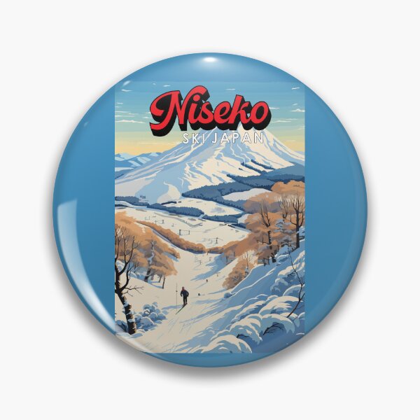 Item preview, Niseko Hokkaido Japan Winter Travel Art Vintage designed and sold by KrisSidDesigns.
