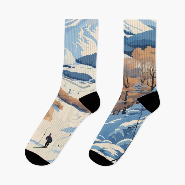 Item preview, Niseko Hokkaido Japan Winter Travel Art Vintage designed and sold by KrisSidDesigns.