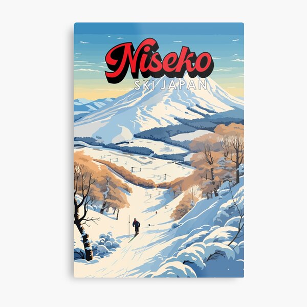 Item preview, Niseko Hokkaido Japan Winter Travel Art Vintage designed and sold by KrisSidDesigns.
