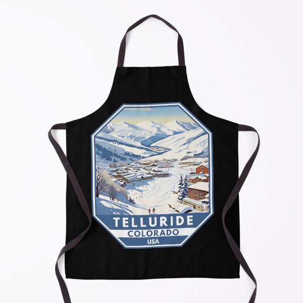 Item preview, Telluride Colorado Winter Travel Art Emblem designed and sold by KrisSidDesigns.