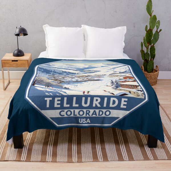 Item preview, Telluride Colorado Winter Travel Art Emblem designed and sold by KrisSidDesigns.