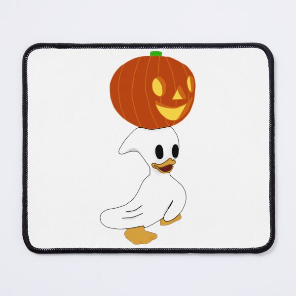 Item preview, Ghost duck with pumpkin on his head designed and sold by Artistkhg.