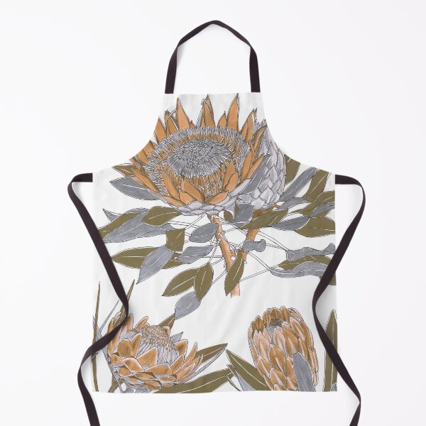 Aperçu de l'œuvre Protea fleurs or argent créée et vendue par blueidesign.