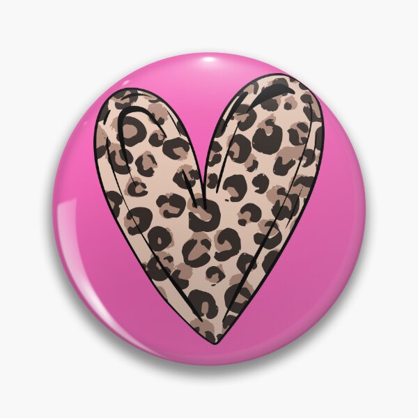 Item preview, Aesthetic Leopard Print Heart designed and sold by LionessLove.