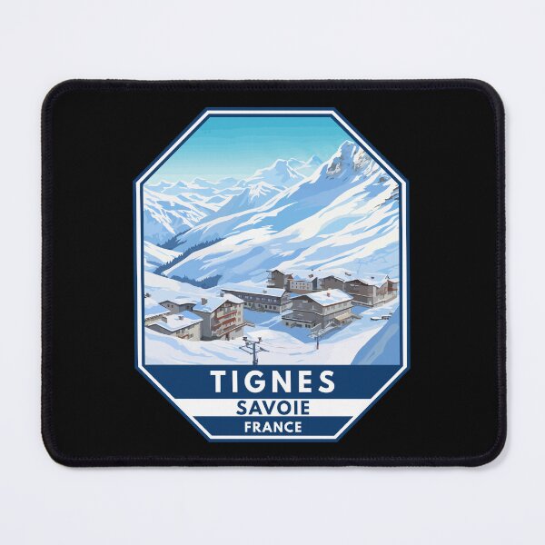 Item preview, Tignes France Winter Travel Art Emblem designed and sold by KrisSidDesigns.