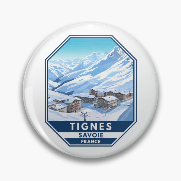 Item preview, Tignes France Winter Travel Art Emblem designed and sold by KrisSidDesigns.