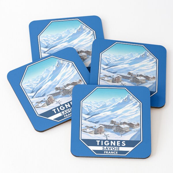 Item preview, Tignes France Winter Travel Art Emblem designed and sold by KrisSidDesigns.