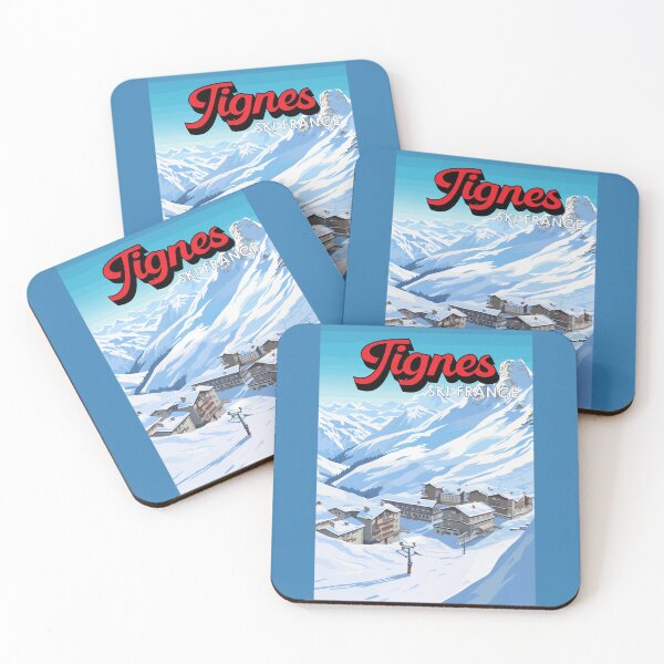 Item preview, Tignes France Winter Travel Art Vintage designed and sold by KrisSidDesigns.