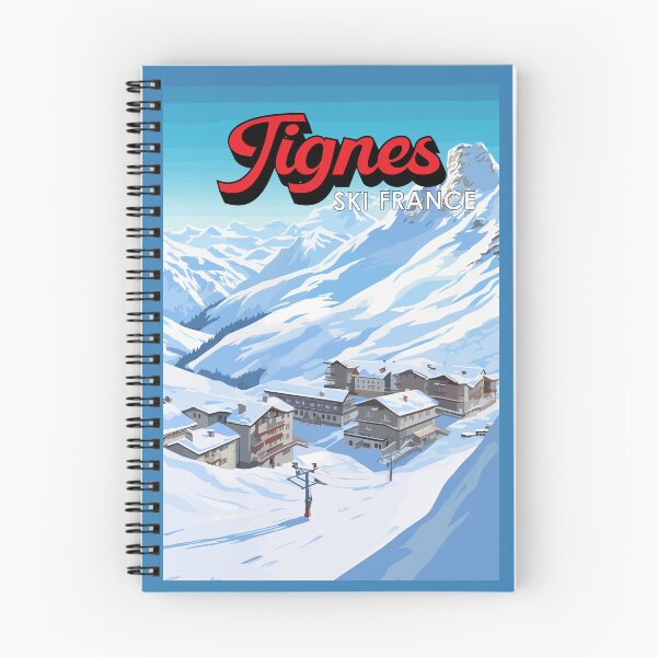 Item preview, Tignes France Winter Travel Art Vintage designed and sold by KrisSidDesigns.
