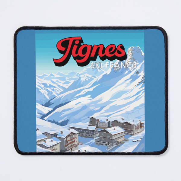 Item preview, Tignes France Winter Travel Art Vintage designed and sold by KrisSidDesigns.