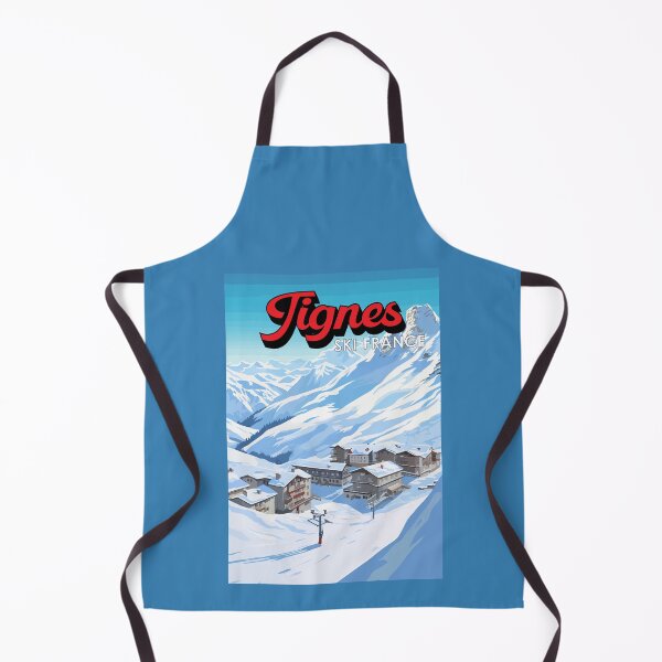 Item preview, Tignes France Winter Travel Art Vintage designed and sold by KrisSidDesigns.