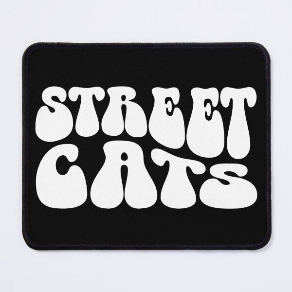 Item preview, Street Cats Text Monochrome Black designed and sold by Meepuruproject.