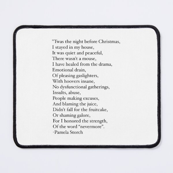 Item preview, 'Twas the Night Before Christmas Poem Quote Edition designed and sold by Pamela Storch.