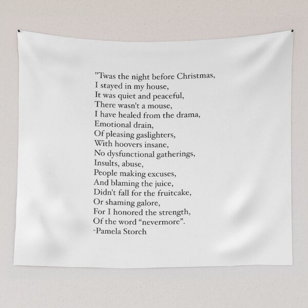 Item preview, 'Twas the Night Before Christmas Poem Quote Edition designed and sold by Pamela Storch.