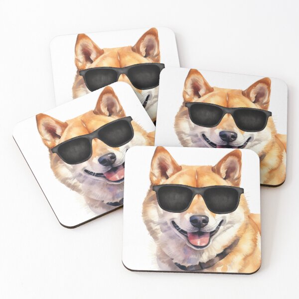 Item preview, Shiba Inu Dog Wearing Sunglasses designed and sold by TheAnimalZ00.