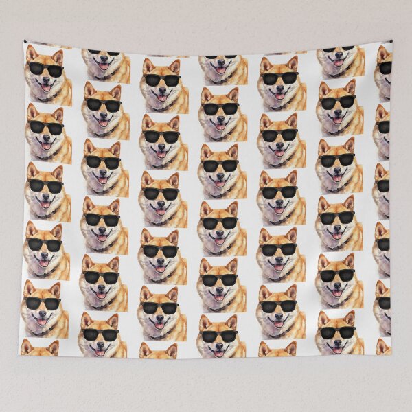 Item preview, Shiba Inu Dog Wearing Sunglasses designed and sold by TheAnimalZ00.