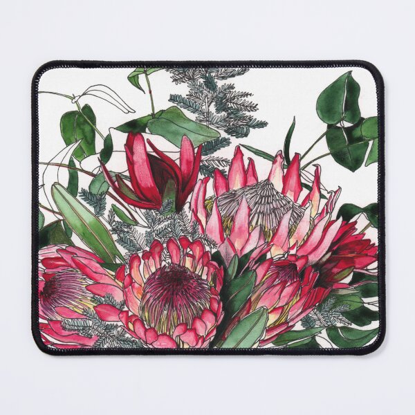 Item preview, Protea flowers eucalyptus vase designed and sold by blueidesign.