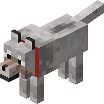 Artwork thumbnail, Minecraft wolf by HongJoongsWig