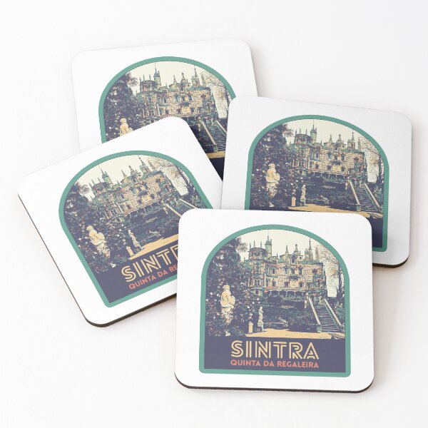 Item preview, Sintra Regaleira Palace Illustration Print - Artistic Portugal designed and sold by Lemomo-artworks.