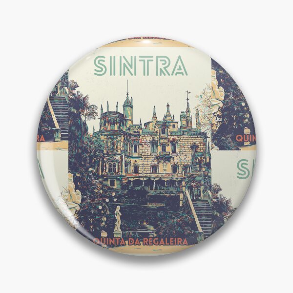 Item preview, Sintra Regaleira Palace Illustration Print - Artistic Portugal designed and sold by Lemomo-artworks.