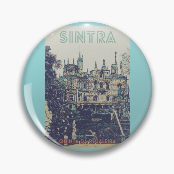 Item preview, Sintra Regaleira Palace Illustration Print - Artistic Portugal designed and sold by Lemomo-artworks.