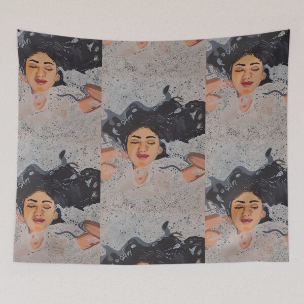 Item preview, Woman in bath tub  designed and sold by Kiruthikaarts.