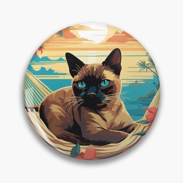 Item preview, "Siamese Sunset - Tropical Cat Retreat" designed and sold by Flo974.
