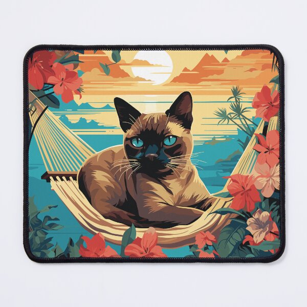 Item preview, "Siamese Sunset - Tropical Cat Retreat" designed and sold by Flo974.