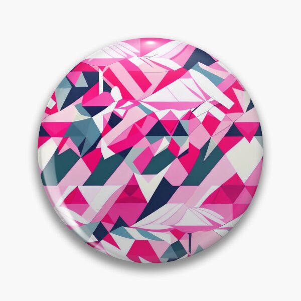 Item preview, Geometric Pink Flamingos Pattern designed and sold by Geonimalia.