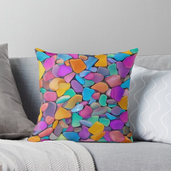 Item preview, Abstract Colorful Sea Glass Pattern designed and sold by calibrit.