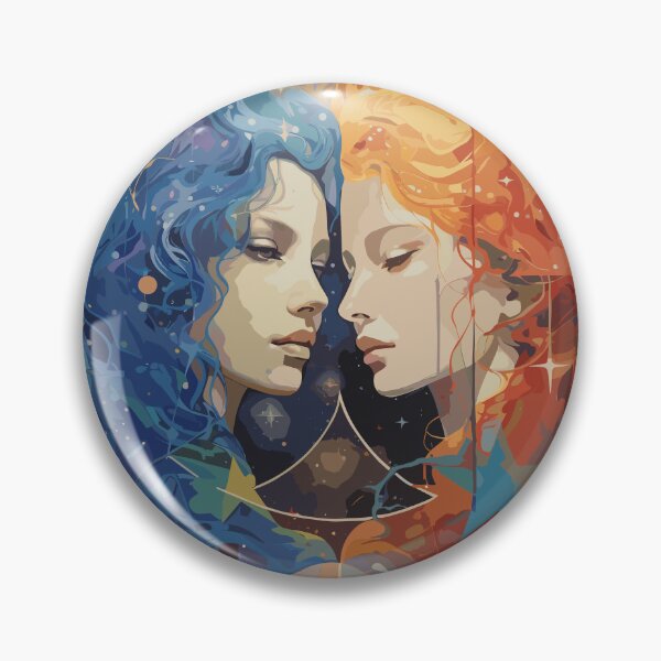 Item preview, "Galactic Gemini - Celestial Twins" designed and sold by Flo974.