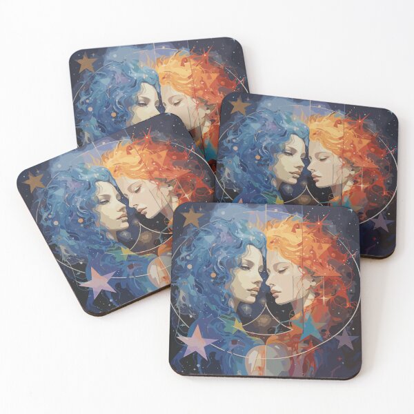 Item preview, "Galactic Gemini - Celestial Twins" designed and sold by Flo974.