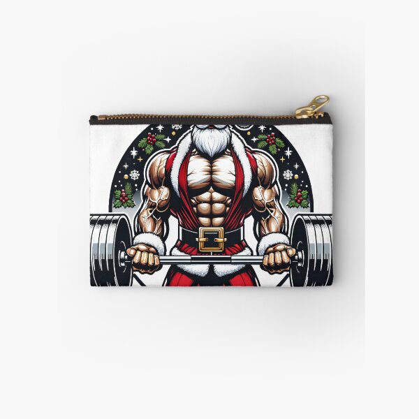 Item preview, Santa's Strength - Muscular Santa Claus Weightlifting Holiday Design designed and sold by AIARTIST1.