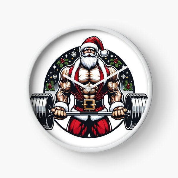 Item preview, Santa's Strength - Muscular Santa Claus Weightlifting Holiday Design designed and sold by AIARTIST1.