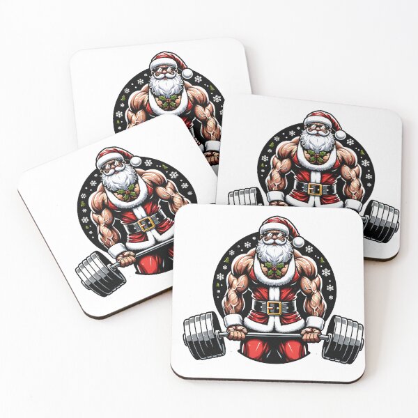 Item preview, Ho-Ho-Ho-lift - Powerlifting Santa Claus Festive Fitness Design designed and sold by AIARTIST1.