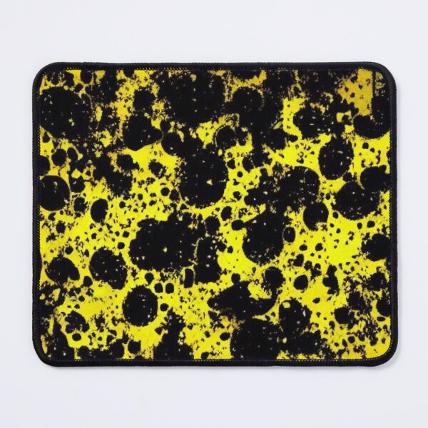 Item preview, Abstract Yellow and Black Paint Splotches designed and sold by calibrit.