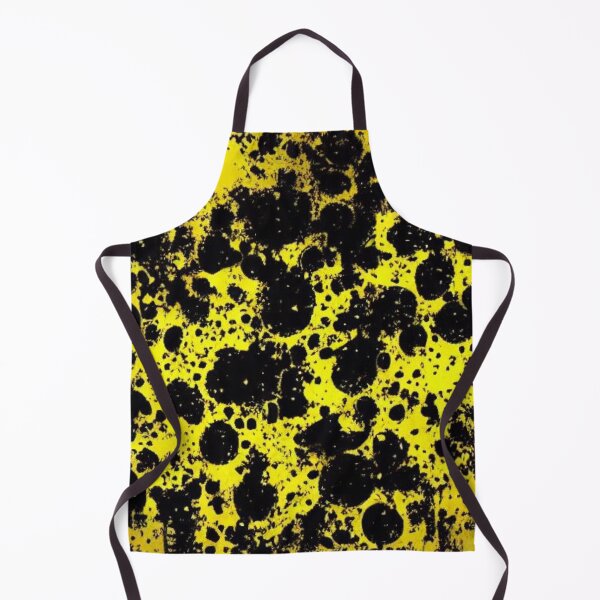 Item preview, Abstract Yellow and Black Paint Splotches designed and sold by calibrit.