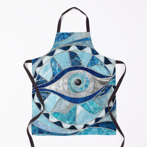 Item preview, Evil Eye Amulet Mosaic Mineral Textures designed and sold by k9printart.