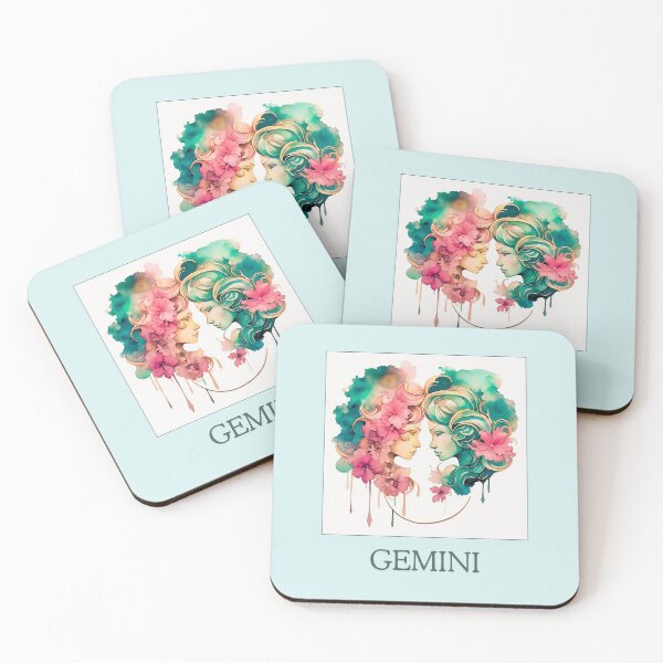 Item preview, Gemini zodiac- Horescope/SunSign Theme  on blue back ground designed and sold by CosmicNook1.