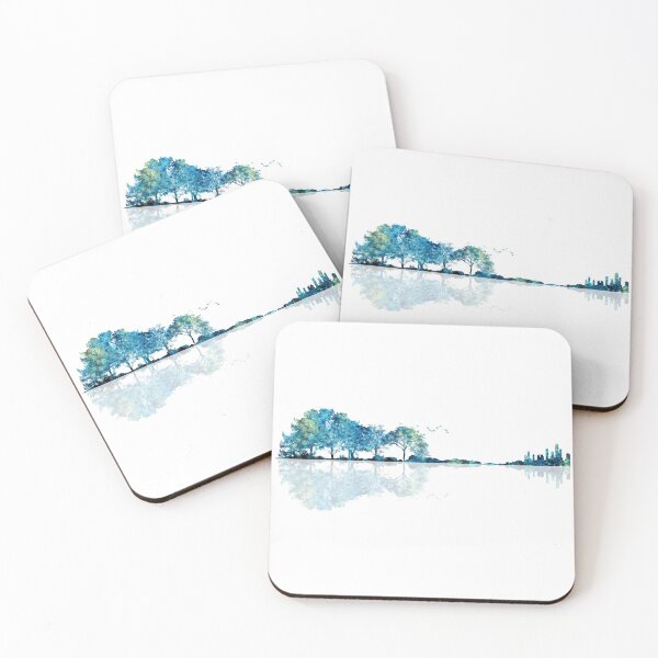 Item preview, Nature Guitar - Watercolor Blues designed and sold by maryedenoa.