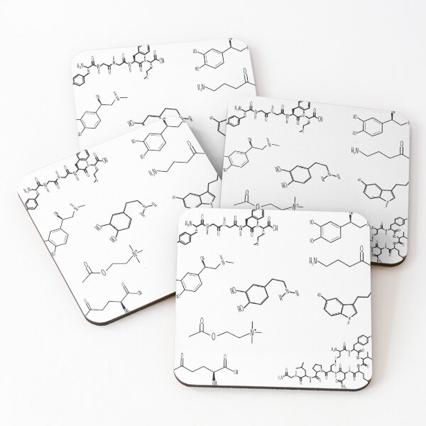 Item preview, Neurotransmitters Happy Chemicals Black Sticker Sheet designed and sold by GrellenDraws.