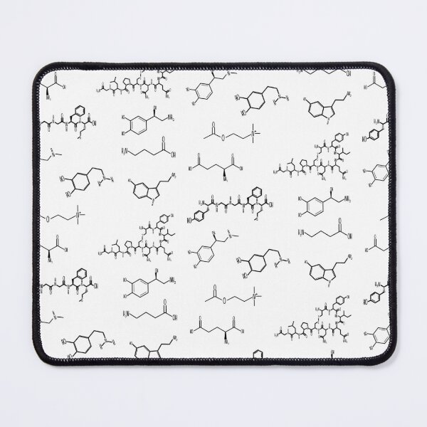 Item preview, Neurotransmitters Happy Chemicals Black Sticker Sheet designed and sold by GrellenDraws.