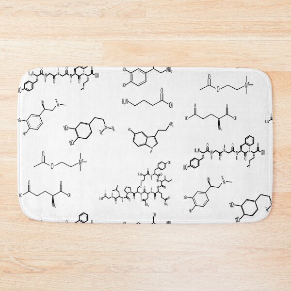 Item preview, Neurotransmitters Happy Chemicals Black Sticker Sheet designed and sold by GrellenDraws.
