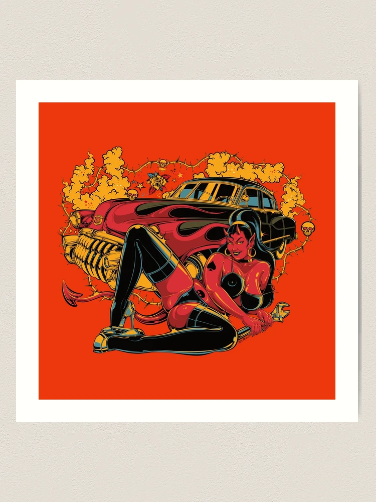 Hell on Wheels Curvy Roller Derby Rockabilly Devil Girl