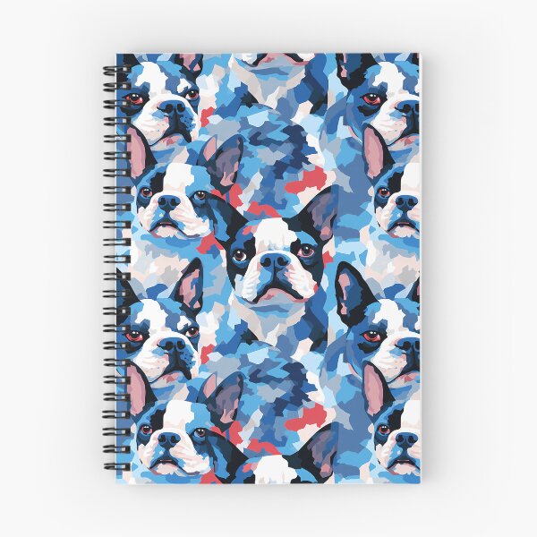 Item preview, Boston Terrier in camouflage pattern designed and sold by forget45studio.
