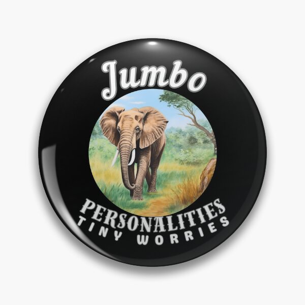 Item preview, Jumbo Personalities, Tiny Worries designed and sold by ElephantVibes.