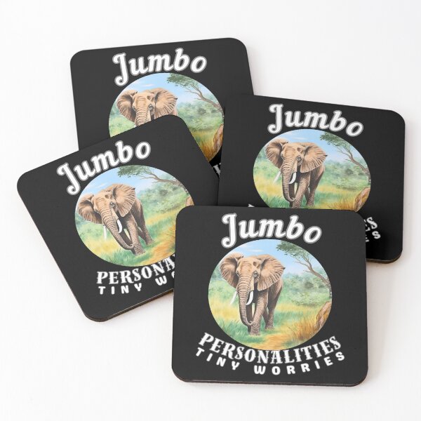 Item preview, Jumbo Personalities, Tiny Worries designed and sold by ElephantVibes.