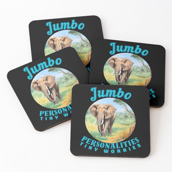 Item preview, Jumbo Personalities, Tiny Worries. funny elephant designed and sold by ElephantVibes.