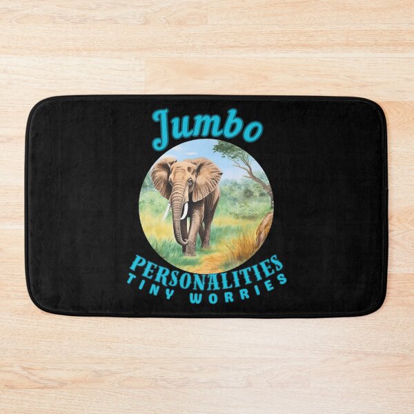 Item preview, Jumbo Personalities, Tiny Worries. funny elephant designed and sold by ElephantVibes.